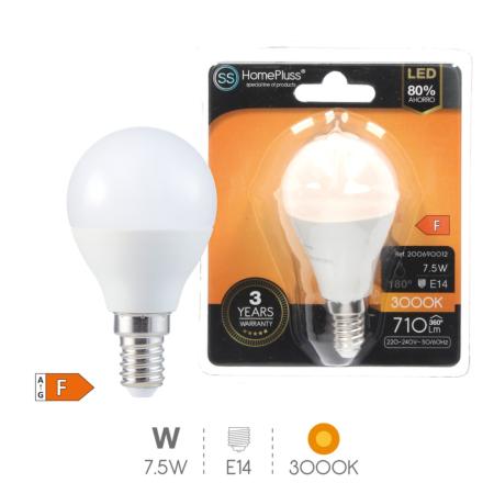 AMPOULE LED SPHERIQUE E14 - 7.5W 